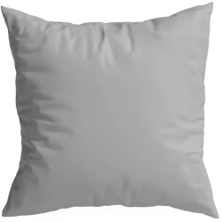 Poszewka dekoracyjna jednobarwna szara 45x45