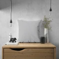 Poszewka dekoracyjna jednobarwna szara 45x45 - 29360