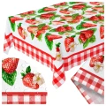 Obrus plamoodporny motyw truskawek 140x200 - 29428