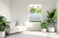 Firana zazdrostka 150x50 motyw dmuchawce 0373 - 29495