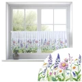 Firana zazdrostka 150x50 motyw kwiatowy 0380 - 29496