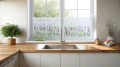 Firana zazdrostka 150x50 motyw kwiatowy 0380 - 29497
