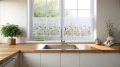 Firana zazdrostka 150x50 motyw kwiatowy 0381 - 29503