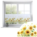 Firana zazdrostka 150x50 motyw kwiatowy 0377 - 29505