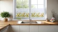 Firana zazdrostka 150x50 motyw kwiatowy 0377 - 29506