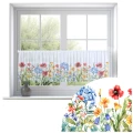 Firana zazdrostka 150x50 motyw kwiatowy - 29592