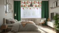 Firana na taśmie 300x150  motyw truskawek 0577 - 29658