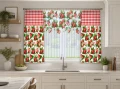 Firana na taśmie 300x150  motyw truskawek 0577 - 29659