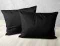 Welwetowa czarna poszewka 40x60  9077 - 30059
