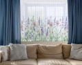 Firana gotowa woal motyw kwiatowy 300x160 na żabki 0380 - 30128