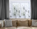 Firana gotowa woal dmuchawce 300x150 na żabki 0373 - 30140
