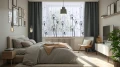Firana gotowa woal dmuchawce 300x150 na żabki 0373 - 30141