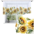Firana na taśmie 300x120 motyw słoneczników 0386 - 30163