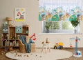 Firana na taśmie dziecięca wzór koparka 0411 - 30373