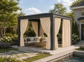 Zasłony ogrodowe do altany tarasu ogrodu 155x220 - 30468
