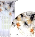 Firana na taśmie 140x240 w kwiaty 202 - 30514