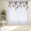 Firana na taśmie 140x240 w kwiaty 202 - 30516