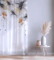Firana na taśmie 140x240 w kwiaty 202 - 30520