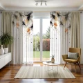 Firana na taśmie 140x240 w kwiaty 202 - 30522