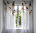 Firana na taśmie 140x240 w kwiaty 202 - 30523