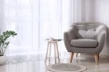 Firana gotowa biała woal 145x250 na żabki - 30536