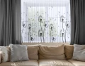 Firana na taśmie 400x160 cm wzór dmuchawce 373 - 30588