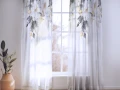 Firana na taśmie 140x230 cm wzór kwiaty 225 - 30600