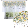 Firana na taśmie 400x120 cm wzór kwiaty 807 - 30602