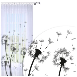 Firana na taśmie 140x250 cm wzór dmuchawce 373