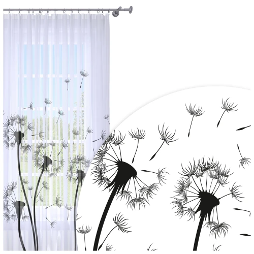 Firana na taśmie 140x250 cm wzór dmuchawce 373 - 30619