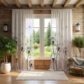 Firana na taśmie 140x250 cm wzór dmuchawce 373 - 30622