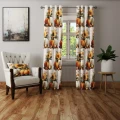 ZASŁONA GOTOWA JESIENNA NA PRZELOTKACH 140X250 CM KÓŁKA JESIEŃ 0460 - 30646