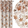 ZASŁONA GOTOWA JESIENNA NA PRZELOTKACH 140X250 CM KÓŁKA JESIEŃ 0476 - 30670