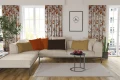 ZASŁONA GOTOWA JESIENNA NA PRZELOTKACH 140X250 CM KÓŁKA JESIEŃ 0476 - 30679