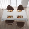PODKŁADKA JESIENNA POD TALERZ ZESTAW 4 SZTUKI NA STÓŁ 45X30 CM JESIEŃ 0460 - 30695