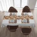 PODKŁADKA JESIENNA POD TALERZ ZESTAW 4 SZTUKI NA STÓŁ 45X30 CM JESIEŃ 0475 - 30706