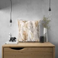 POSZEWKA DEKORACYJNA NA PODUSZKĘ 40X40 CM OZDOBNA ZAMEK JASIEK 0599 - 30895
