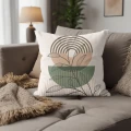POSZEWKA DEKORACYJNA NA PODUSZKĘ 40X40 CM OZDOBNA ZAMEK JASIEK 0606 - 30936