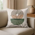 POSZEWKA DEKORACYJNA NA PODUSZKĘ 40X40 CM OZDOBNA ZAMEK JASIEK 0606 - 30939