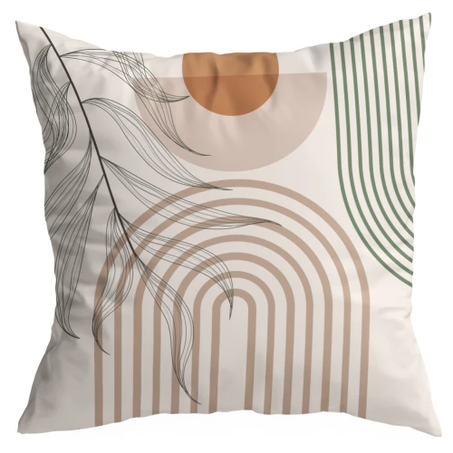 POSZEWKA DEKORACYJNA NA PODUSZKĘ 40X40 CM OZDOBNA ZAMEK JASIEK 0607 - 30942