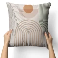 POSZEWKA DEKORACYJNA NA PODUSZKĘ 40X40 CM OZDOBNA ZAMEK JASIEK 0607 - 30944