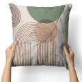 POSZEWKA DEKORACYJNA NA PODUSZKĘ 40X40 CM OZDOBNA ZAMEK JASIEK 0605 - 30953