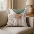 POSZEWKA DEKORACYJNA NA PODUSZKĘ 40X40 CM OZDOBNA ZAMEK JASIEK 0605 - 30957