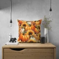POSZEWKA DEKORACYJNA JESIENNA NA PODUSZKĘ 45X45 CM OZDOBNA JESIEŃ 0443 - 30995