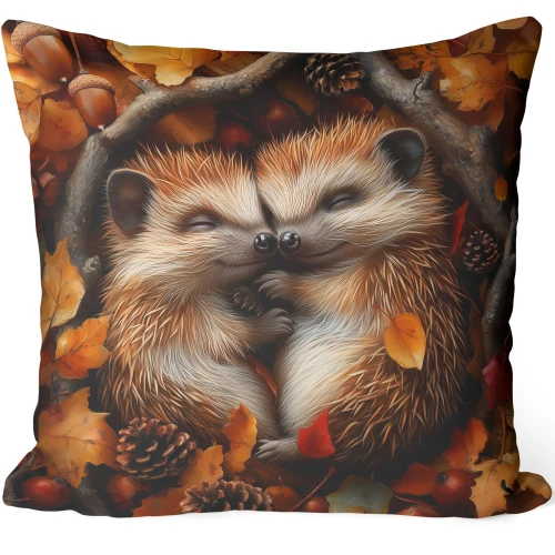 POSZEWKA DEKORACYJNA JESIENNA NA PODUSZKĘ 45X45 CM OZDOBNA JESIEŃ 0452