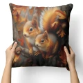 POSZEWKA DEKORACYJNA JESIENNA NA PODUSZKĘ 45X45 CM OZDOBNA JESIEŃ 0454 - 31017