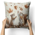 POSZEWKA DEKORACYJNA JESIENNA NA PODUSZKĘ 45X45 CM OZDOBNA JESIEŃ 0458 - 31035