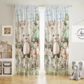 ZASŁONA GOTOWA DO POKOJU DZIECKA 140X250 CM NA TAŚMIE ZWIERZĘTA LAS 0409 - 31115