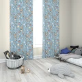  ZASŁONA GOTOWA DO POKOJU DZIECKA 140X250 CM NA TAŚMIE ŻABKI TUNEL DINO 0608 - 31128