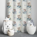  ZASŁONA GOTOWA DO POKOJU DZIECKA 140X250 CM NA TAŚMIE ŻABKI SAMOLOT 0609 - 31137